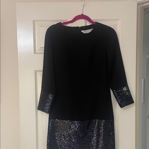 Trina Turk Dresses & Skirts - Trina Turk Black and Silver Long Sleeve Dress